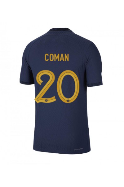 Fotbalové Dres Francie Kingsley Coman #20 Domácí Oblečení MS 2022 Krátký Rukáv